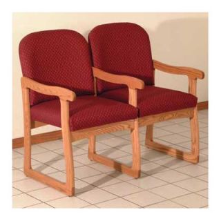 Wooden Mallet Prairie Two Seat Guest Chair DW7 2