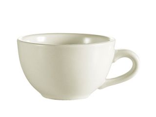 CAC International 7 oz NRC Coffee Cup   Ceramic, American White
