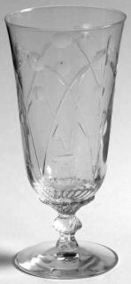 Heisey Sheffield (Stem #3408) Juice Glass   Stem #3408, Cut #985, Cut Dots/Arche