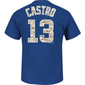 Chicago Cubs Starlin Castro Majestic MLB Youth Camo Player T Shirt