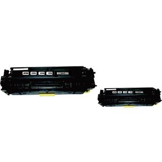 Basacc Black Toner Cartridge Compatible With Hp Cc530a (pack Of 2)