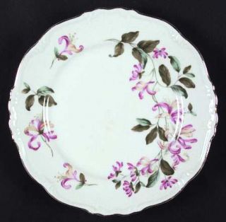 Edelstein Honeysuckle Salad Plate, Fine China Dinnerware   Pink & Yellow Floral