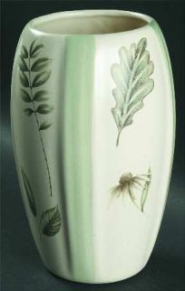 Haeger Naturewood Fluted Vase, Fine China Dinnerware   Leaves, Insects, Giftware
