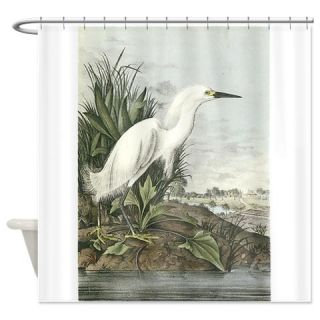  Snowy Egret Shower Curtain  Use code FREECART at Checkout