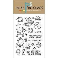 Paper Smooches 4 X6 Clear Stamps   Space Cadet