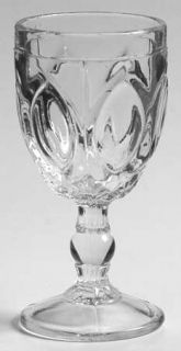 US Glass Almond Clear Wine Glass   Stem #5601,Pressed Glass, Ovals,Clear