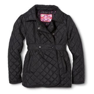 Dollhouse Girls Quilted Jacket   Black 14