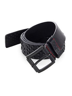 HUGO Gilveto Leather Belt   Black
