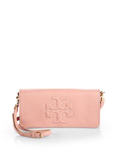 Tory Burch Thea Bombe East/West Convertible Clutch   Porcelain