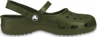 Womens Crocs Mary Jane   Army Casual Shoes