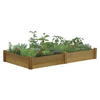 Gronomics Raised Garden Bed Two Tier 48x95x13   Unfinished