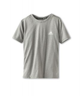 adidas Kids Climalite S/S Tee Boys Short Sleeve Pullover (Gray)