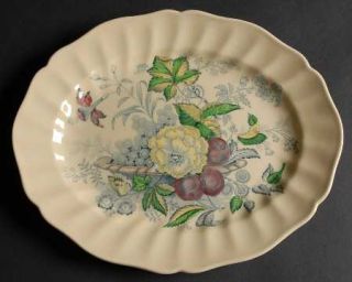 Royal Doulton Kirkwood, The Multicolor 11 Oval Serving Platter, Fine China Dinn