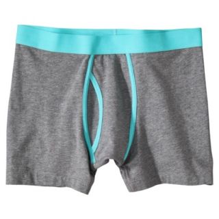 Mossimo Supply Co. Mens 1pk Boxer Briefs   Grey/Teal S