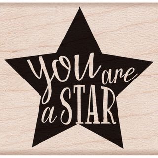 Hero Arts Mounted Rubber Stamps 1.75x1.75 you Are A Star