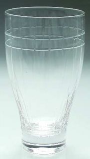 Lenox Staccato Highball Glass   Clear, Cut Lines & Ovals