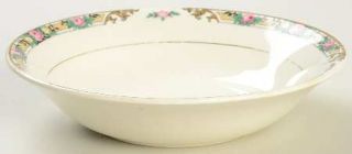 Mount Clemens Mtc2 Coupe Cereal Bowl, Fine China Dinnerware   Pink Roses On Yell