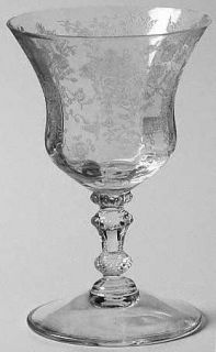 Cambridge Rose Point Clear Oyster or Fruit Cocktail   Stem #3500, Clear,  Etched