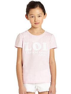 Juicy Couture Girls LOL Tee   Pale Pink