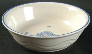 Pfaltzgraff Maison Blue Soup/Cereal Bowl, Fine China Dinnerware   Flowers & Anim