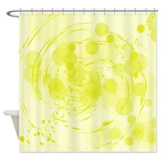  Yellow Circles and Splashes Shower Curtain  Use code FREECART at Checkout