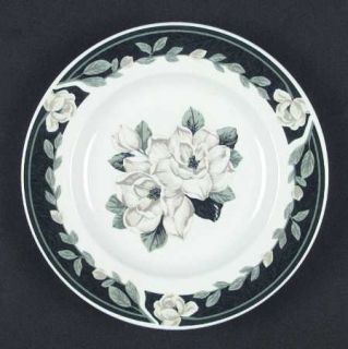 Tienshan Magnolia Belle Salad Plate, Fine China Dinnerware   White Magnolias