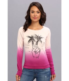 Volcom Omg I Dye Crew Fleece Womens Long Sleeve Pullover (Pink)