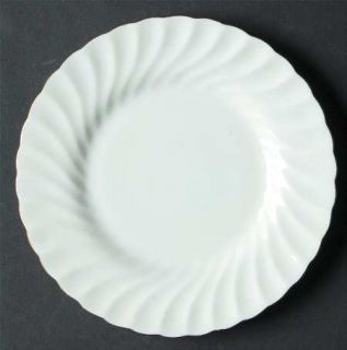 Minton Clifton (Gold Trim) Bread & Butter Plate, Fine China Dinnerware   Fluted