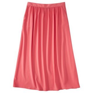 Pure Energy Womens Plus Size Maxi Skirt   Bright Coral 1X