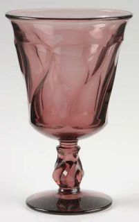 Fostoria Jamestown Purple Water Goblet   Stem #2719, Heavy   Pressed