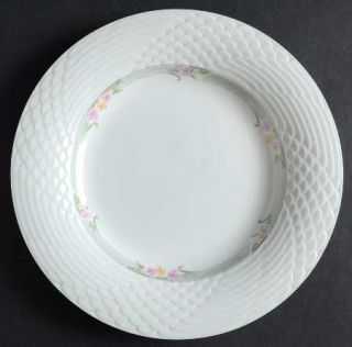 China Pearl Emerald (Gray Band) Luncheon Plate, Fine China Dinnerware   Gray Ban