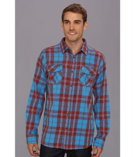 The North Face L/S Gallito Flannel Mens Long Sleeve Button Up (Blue)