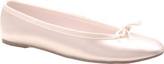 Womens Colorful Creations 835   White Satin Ballet Flats