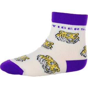 LSU Tigers For Bare Feet NCAA Infant All Over Sock