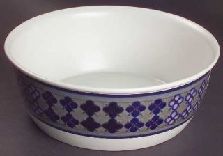 Royal Doulton Tangier 9 Salad Serving Bowl, Fine China Dinnerware   Blue Band,L