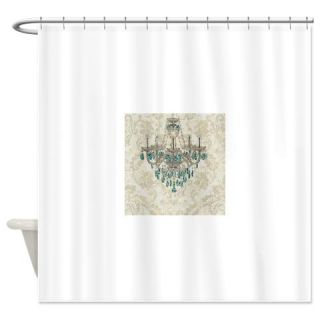  blue chandelier damask Shower Curtain  Use code FREECART at Checkout