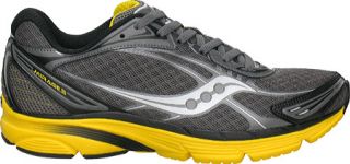 Mens Saucony ProGrid Mirage 2   Grey/Yellow Running Shoes