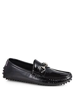 Gucci Leather Drivers   Black