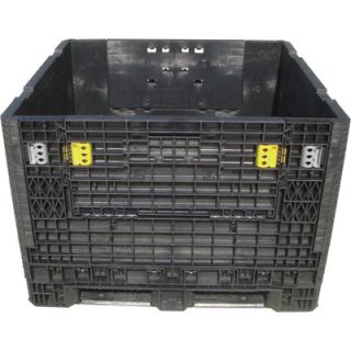 Triple Diamond Plastics Heavy Duty Collapsible Bulk Storage Container   48in.L