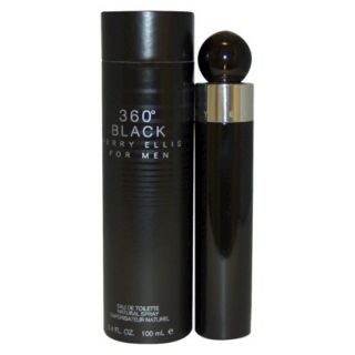 Mens 360 Black by Perry Ellis Eau de Toilette Spray   3.4 oz
