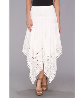 MICHAEL Michael Kors Eyelet Scarf Skirt Womens Skirt (White)