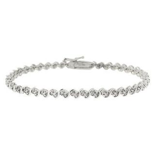 Sterling Silver Diamond Accent Tennis Bracelet