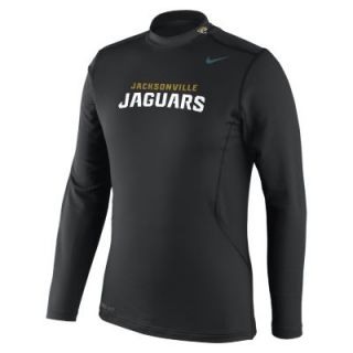 Nike Pro Combat Hyperwarm Max Shield (NFL Jacksonville Jaguars) Mens Mock   Bla