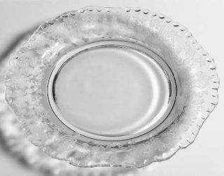 Cambridge Rose Point Clear 7 Inch Salad Plate, Shape 3500   Stem 3121,Clear,Etch