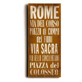 Artehouse Rome Transit Sign   10W x 24H in. Multicolor   0401 8710 27