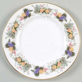 Royal Doulton Ravenna Salad Plate, Fine China Dinnerware   Various Fruit On Rim,
