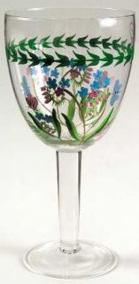 Portmeirion Botanic Garden 18oz Handpainted Glassware Goblet, Fine China Dinnerw