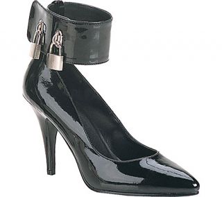 Womens Pleaser Vanity 434   Black Patent High Heels