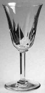 St Louis Cerdagne Water Goblet   Clear, Vertical Cuts