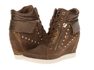 GUESS Hitzo Womens Wedge Shoes (Brown)